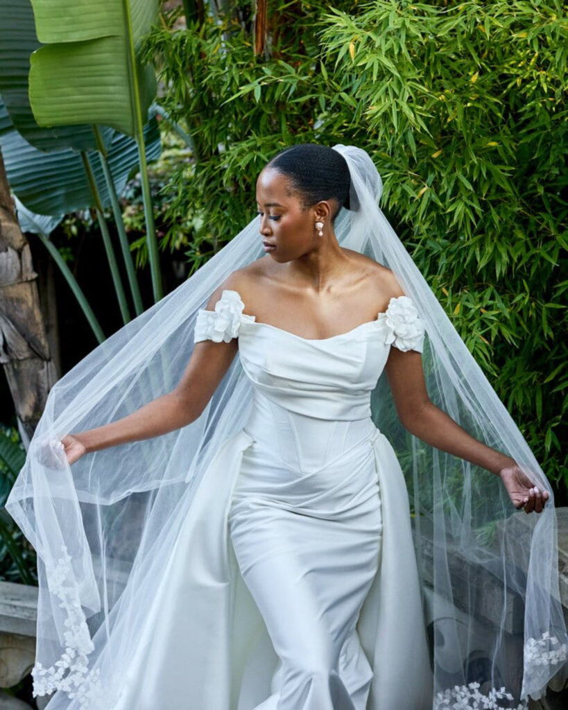 Garden Wedding Bridal Portrait