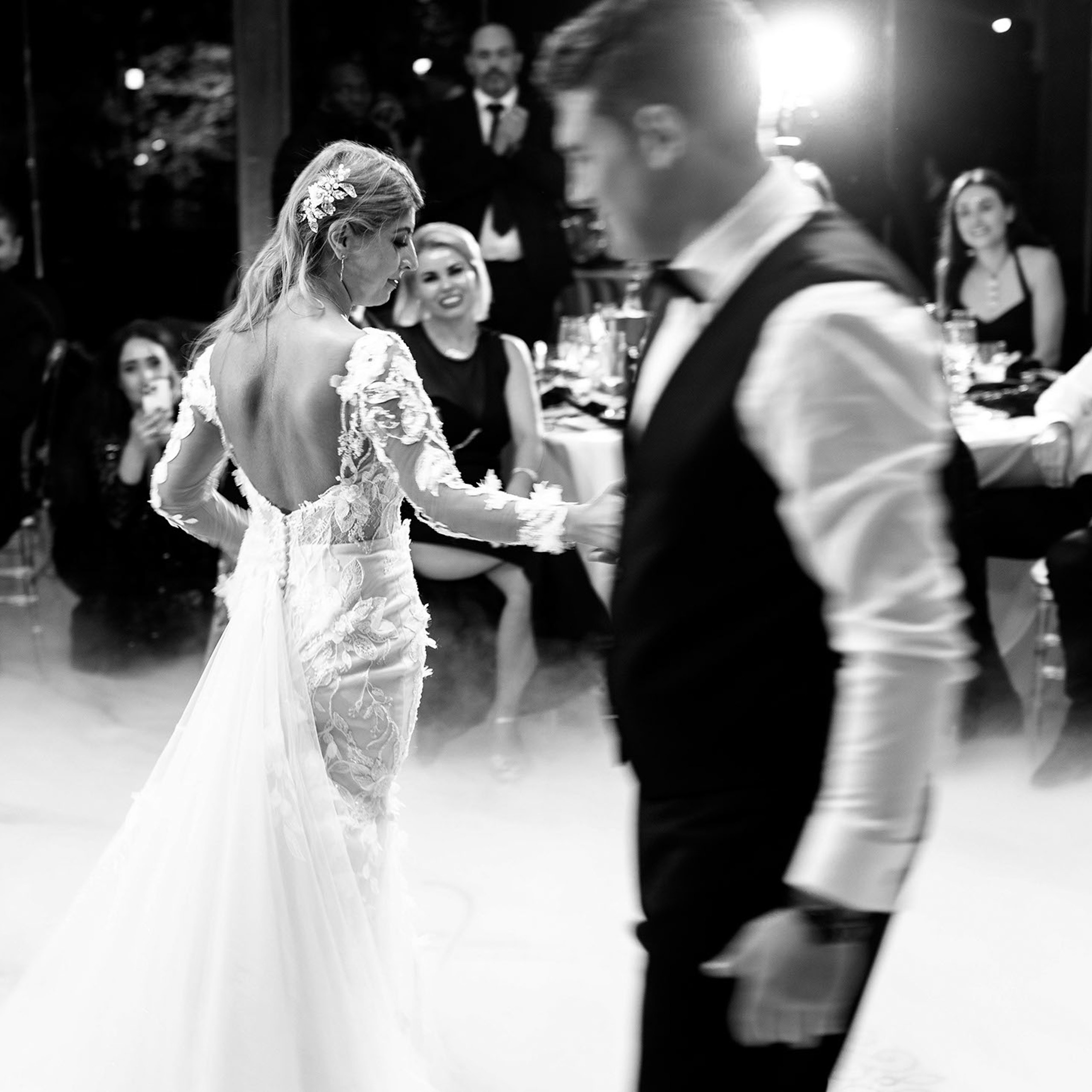 greek orthodox wedding couple dancing